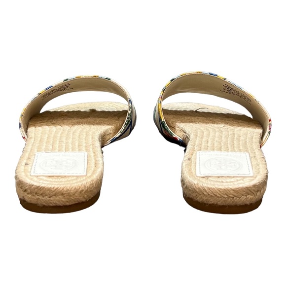 Tory Burch Benton Open Toe Espadrille Sandal Slides - Picture 5 of 9